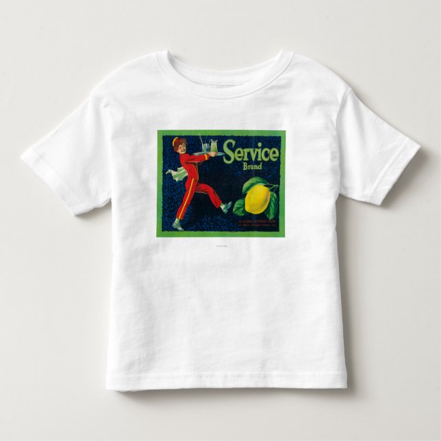 T-shirt Pour Les Tous Petits Entretenez le citron LabelLa Habra, CA (Devant)