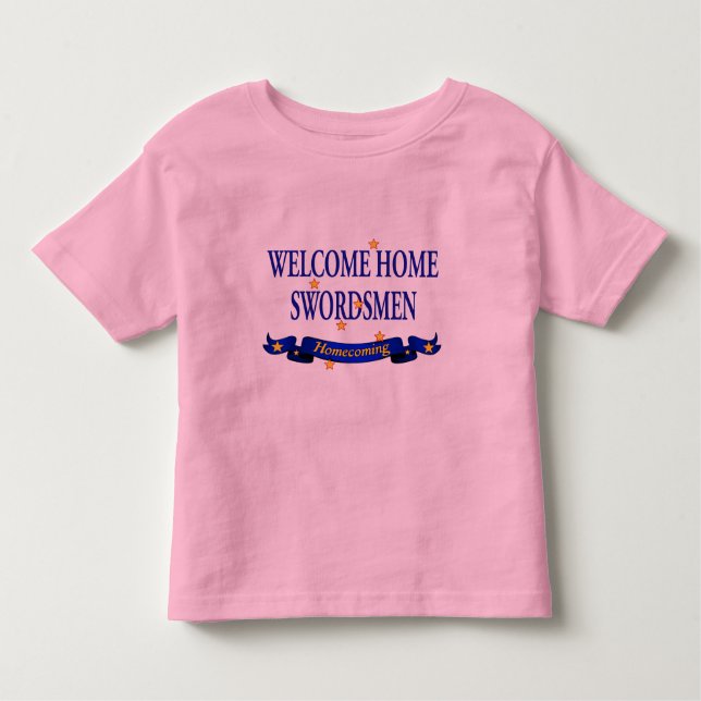 T-shirt Pour Les Tous Petits Épéistes à la maison bienvenus (Devant)