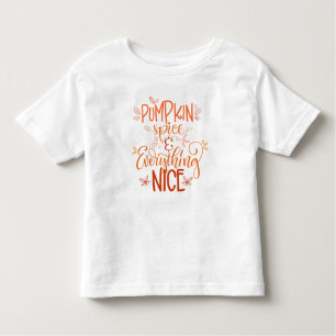T-shirt Pour Les Tous Petits Épice citrouille & Tout Nice