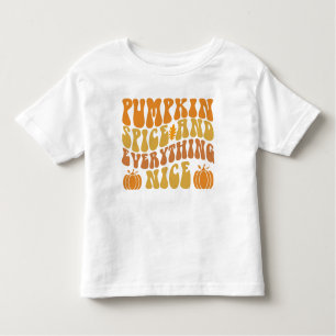T-shirt Pour Les Tous Petits Épices citrouilles Et Tout Bien