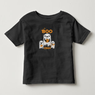 T-shirt Pour Les Tous Petits Équipage Boo Fantôme Enfant en bas âge Halloween