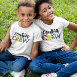 T-shirt Pour Les Tous Petits Équipage Cousin<br><div class="desc">Habille les enfants en t-shirts assortis 'Kids Cousin Crew' et montre combien votre famille aime passer du temps ensemble ! Qu'il s'agisse d'une soirée de jeu, de vacances ou même d'une journée régulière, ces T-shirts sont la façon parfaite de montrer au monde combien votre famille aime s'amuser. De plus, c'est...</div>