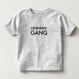 T-shirt Pour Les Tous Petits Équipage de Cousins Citation de Mode Familiale B