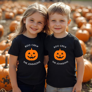 T-shirt Pour Les Tous Petits Équipage minimaliste de Boo Halloween - Personnali