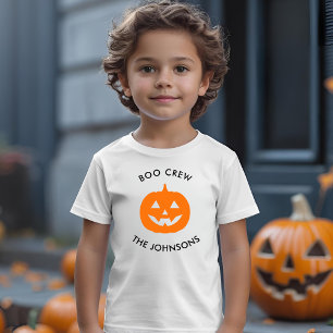 T-shirt Pour Les Tous Petits Équipage minimaliste de Boo Halloween - Personnali