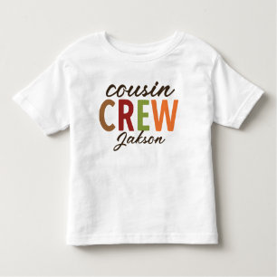 T-shirt Pour Les Tous Petits Équipage personnalisé de couture Thanksgiving
