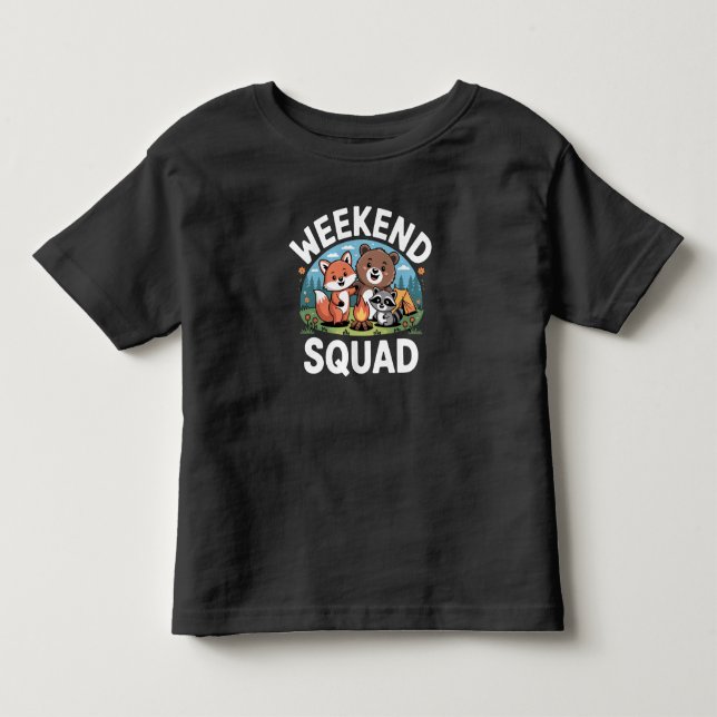 T-shirt Pour Les Tous Petits Équipe du week-end (Devant)