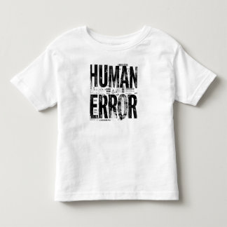 T-shirt Pour Les Tous Petits ERREUR HUMAINE | Art typographique brutaliste indu
