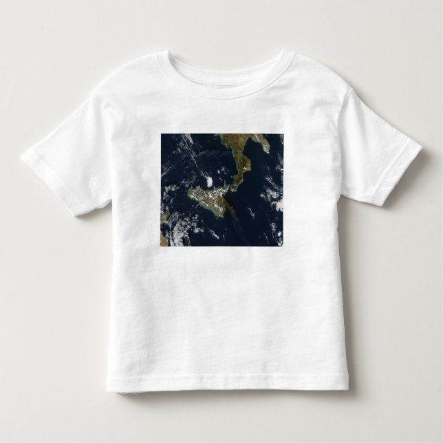 T-shirt Pour Les Tous Petits Éruption du mont Etna en Sicile (Devant)