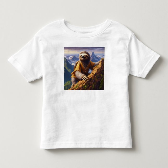 T-shirt Pour Les Tous Petits Escalade de Sloth Mountain (Devant)