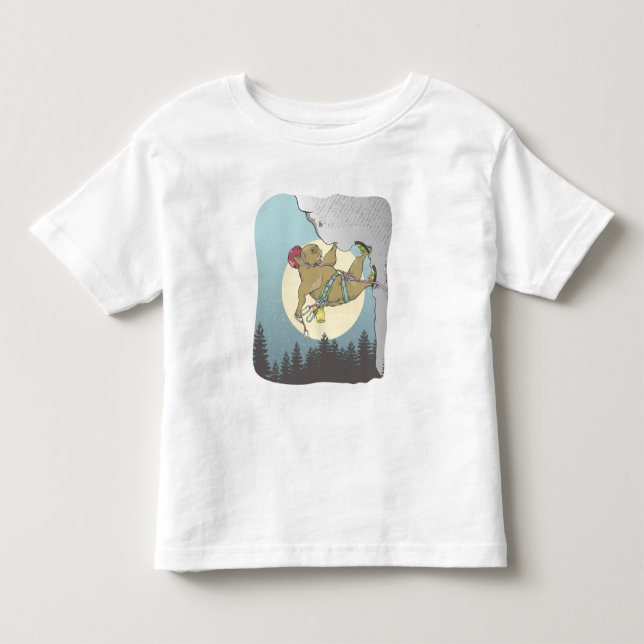 T-shirt Pour Les Tous Petits Escalade rocheuse Capybara (Devant)