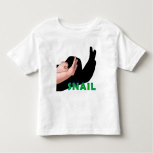 T-SHIRT POUR LES TOUS PETITS ESCARGOT D'OMBRE DE MAIN