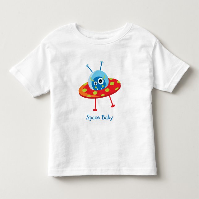 T-shirt Pour Les Tous Petits Espace Alien personnalisé (Devant)