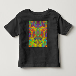 T-SHIRT POUR LES TOUS PETITS ESPRIT GÉOMÉTRIQUE COLORÉ ART ABSTRAIT