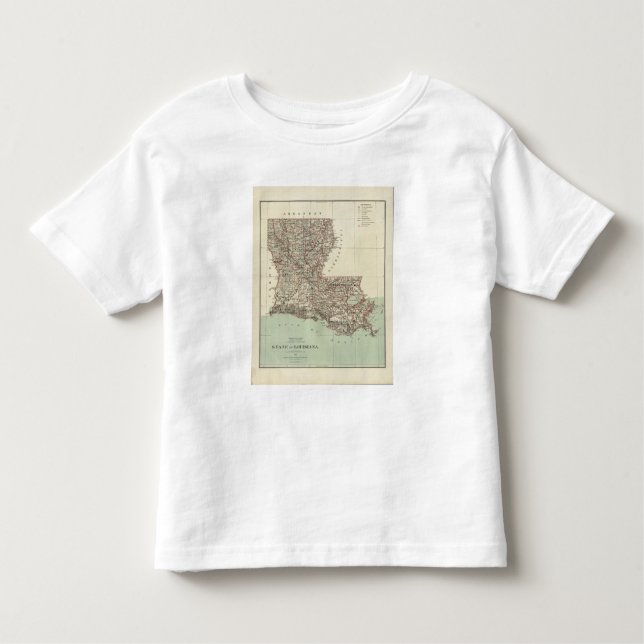 T-shirt Pour Les Tous Petits État de la Louisiane (Devant)