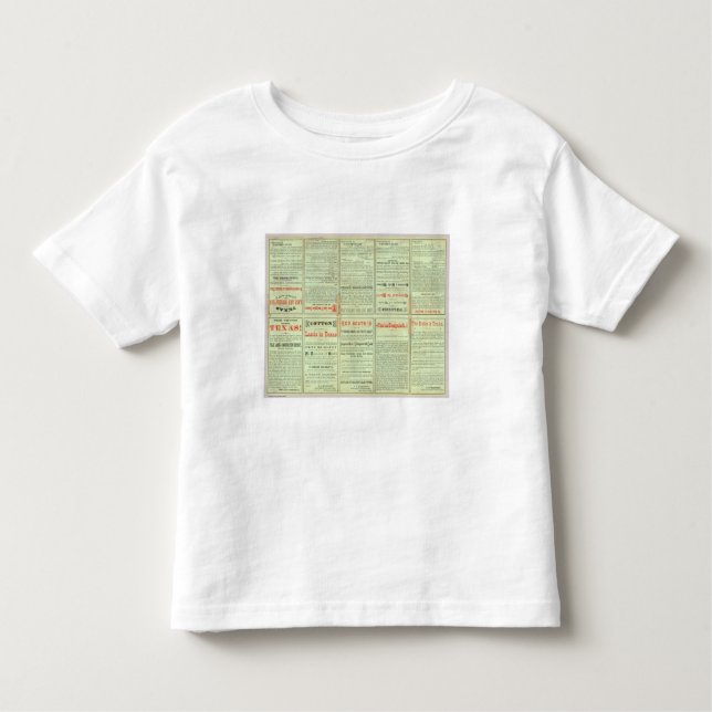 T-shirt Pour Les Tous Petits État de verso du Texas (Devant)