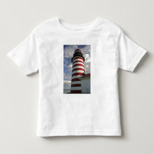 T-shirt Pour Les Tous Petits États-Unis, Maine, Lubec. Phare de West Quoddy Hea
