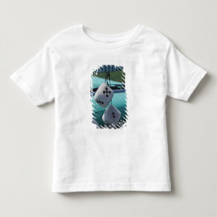 T-shirt Pour Les Tous Petits États-Unis, Massachusetts, Gloucester. Dés flous d