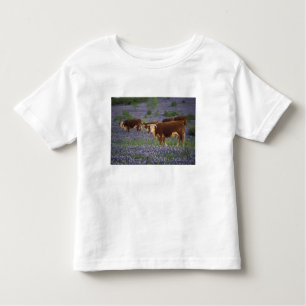 T-shirt Pour Les Tous Petits États-Unis, Texas, Texas Hill Country, Hereford