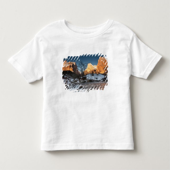 T-shirt Pour Les Tous Petits États-Unis, Utah, Zion National Park. Sunrise des  (Devant)