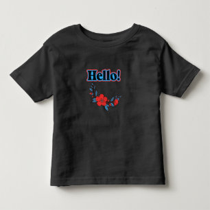 T-shirt Pour Les Tous Petits Été Bonjour Fleur
