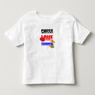 T-shirt Pour Les Tous Petits Été d'amour des échecs