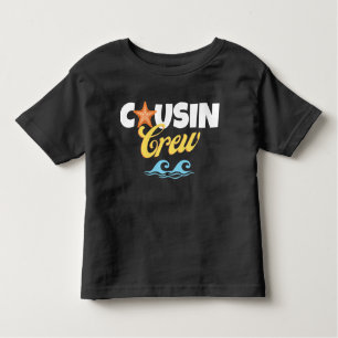 T-shirt Pour Les Tous Petits Été Plage Cousin Équipage Correspondant