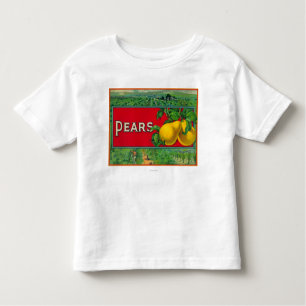 T-shirt Pour Les Tous Petits Étiquette courant de caisse de poire