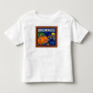 T-shirt Pour Les Tous Petits Étiquette de caisse d'agrume de marque de