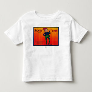 T-shirt Pour Les Tous Petits Étiquette de caisse de poire de "brownie"