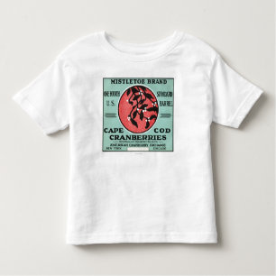 T-shirt Pour Les Tous Petits Étiquette de canneberge de marque de gui de Cape
