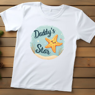 T-shirt Pour Les Tous Petits Étoile de Papa Étoile de Mer Charmante