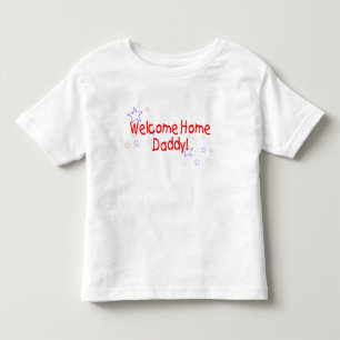 T-shirt Pour Les Tous Petits Étoiles à la maison bienvenues de papa