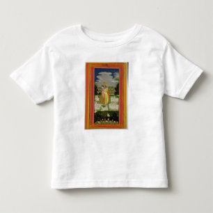 T-shirt Pour Les Tous Petits Étreinte de Radha et de Krishna dans un landscap
