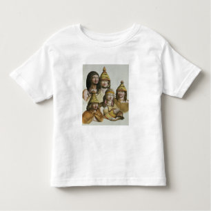 T-shirt Pour Les Tous Petits Études des natifs américains (litho de couleur)