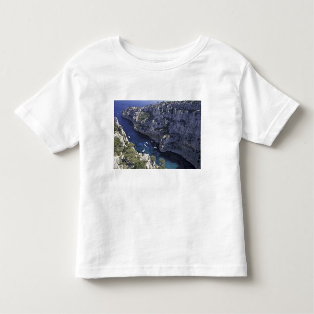 T-shirt Pour Les Tous Petits Europe, France, Provence, Calanques. Calcaire (Devant)