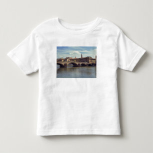 T-shirt Pour Les Tous Petits Europe, Italie, Florence. L'Arno coule