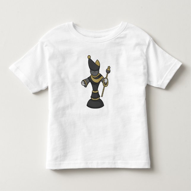 T-shirt Pour Les Tous Petits Évêque Échecs Équipe Échecs (Devant)
