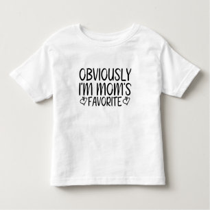 T-shirt Pour Les Tous Petits Évidemment, je suis le préféré de maman
