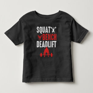T-shirt Pour Les Tous Petits Exercice De Gym De Remise En Forme Du Banc De Squa