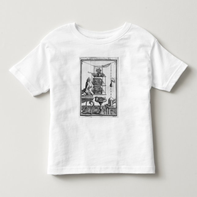 T-shirt Pour Les Tous Petits Expérimentation avec l'électricité (Devant)