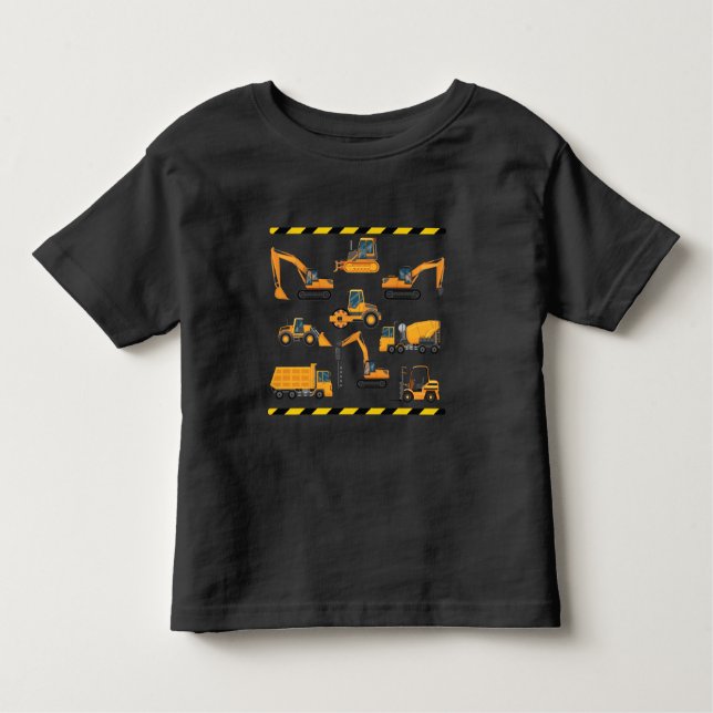 T-shirt Pour Les Tous Petits Exploitant d'excavation de construction Garçon jar (Devant)