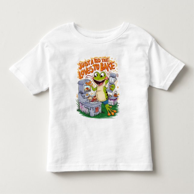 T-shirt Pour Les Tous Petits Explorateur culinaire : Frogs Stove Adventure (Devant)