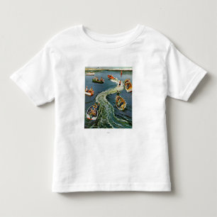 T-shirt Pour Les Tous Petits Fabrication d'un sillage par des goupilles de Ben