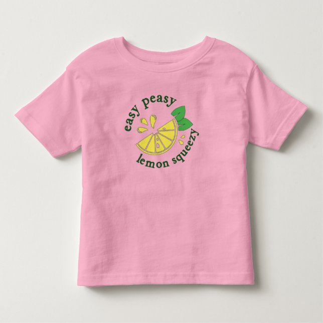 T-shirt Pour Les Tous Petits Facile, Citron Squeezy (Devant)