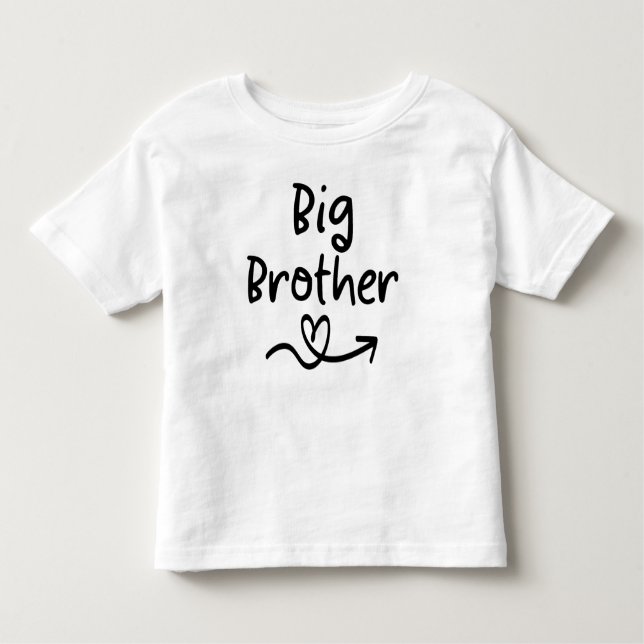 T-shirt Pour Les Tous Petits Faire-part Big Brother | Famille de frères jumelés (Devant)