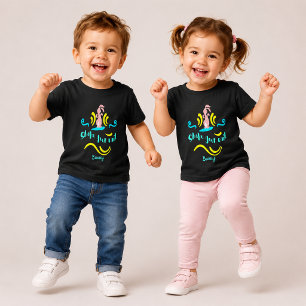 T-shirt Pour Les Tous Petits Fais Bouger Ta Queue Lapin Danse Heureuse Colorée