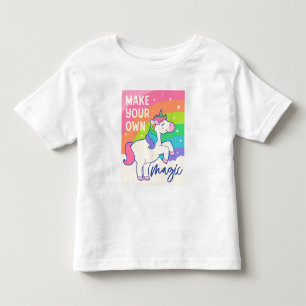 T-shirt Pour Les Tous Petits Faites votre propre magie Cute Unicorn