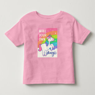 T-shirt Pour Les Tous Petits Faites votre propre magie Cute Unicorn