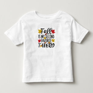 T-shirt Pour Les Tous Petits Fall est My Second Favorite F-Word